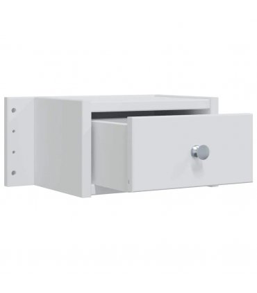 vidaXL Dressing Table Set FAUSKE 4 pcs White 100 x 50 x 143 cm — Model: 1x table + 2x hutch + 1x rectangular frame mirror