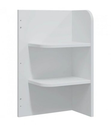vidaXL Dressing Table Set FAUSKE 3 pcs White 76 x 50 x 143 — Model: 1x table + 1x hutch (2 shelves) + 1x rectangular frame mirro