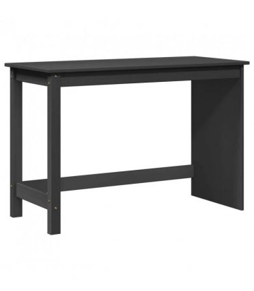 vidaXL Desk Cabinet Set 2 pcs Grey Solid Pine Wood