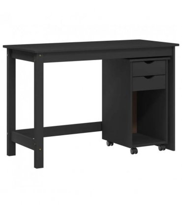 vidaXL Desk Cabinet Set 2 pcs Grey Solid Pine Wood — V0672246713
