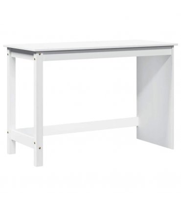 vidaXL Desk Cabinet Set 2 pcs White Solid Pine Wood