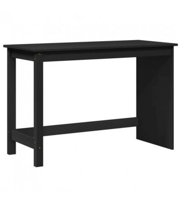 vidaXL Desk Cabinet Set 2 pcs Black Solid Pine Wood