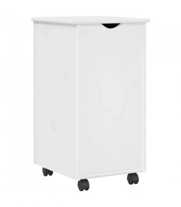 vidaXL Desk Cabinet Set 2 pcs White Solid Pine Wood — V0672246719