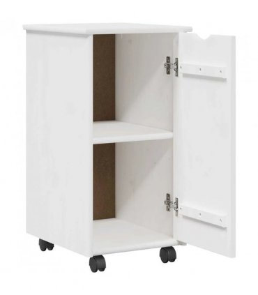 vidaXL Desk Cabinet Set 2 pcs White Solid Pine Wood — V0672246719