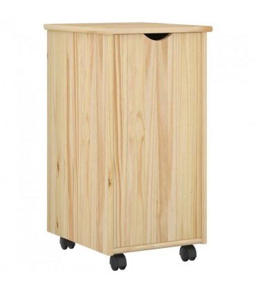 vidaXL Desk Cabinet Set 2 pcs Brown Solid Pine Wood — V0672246720