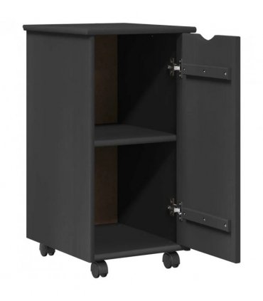 vidaXL Desk Cabinet Set 2 pcs Grey Solid Pine Wood — V0672246721