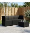 vidaXL 3-Seater Garden Sofa Rattan Look PP Anthracite — Model: without cushion