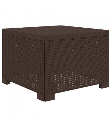 vidaXL 4-Seater Garden Sofa Rattan Look PP Brown — V0672246783