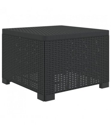 vidaXL 4-Seater Garden Sofa Rattan Look PP Anthracite — V0672246784