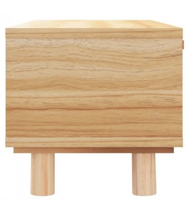 vidaXL Coffee Table Brown 80x40x30 cm Engineered Wood&Solid Wood Pine