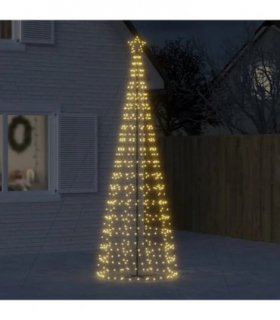 vidaXL LED Christmas Tree 570 LEDs Warm White 300 cm