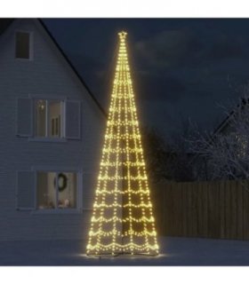 vidaXL LED Christmas Tree 1554 LEDs Warm White 500 cm
