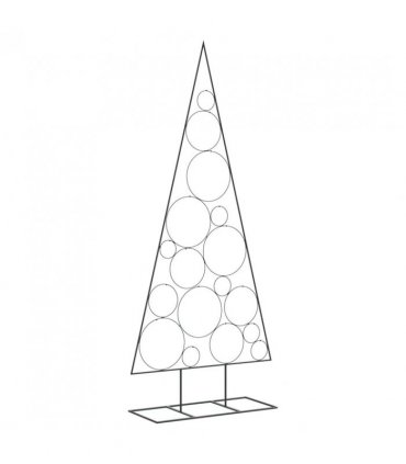 vidaXL Metal Christmas Tree for Decoration Black 180 cm — V0672255611