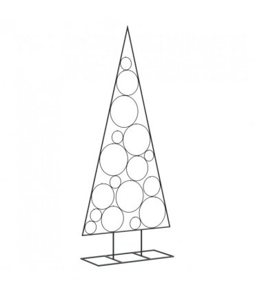 vidaXL Metal Christmas Tree for Decoration Black 180 cm — V0672255611