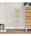 vidaXL Metal Christmas Tree Gold 90 cm Powder-coated Steel