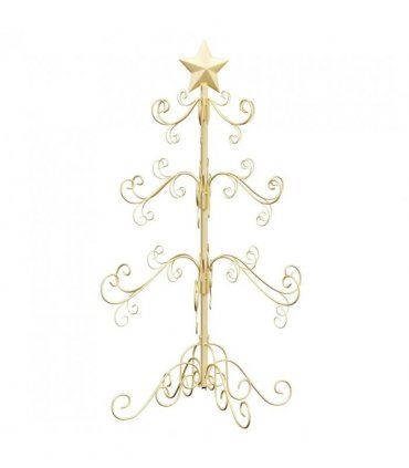 vidaXL Metal Christmas Tree Gold 90 cm Powder-coated Steel