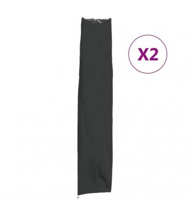 vidaXL Garden Umbrella Covers 2 pcs 136x25/23.5 cm 420D Oxford Fabric — Size: 136 x 25/23.5 cm