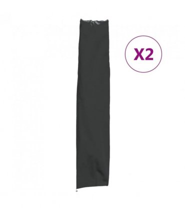 vidaXL Garden Umbrella Covers 2 pcs 136x25/23.5 cm 420D Oxford Fabric — Size: 136 x 25/23.5 cm