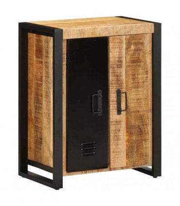 vidaXL Sideboard 55x35x70 cm Solid Rough Wood Mango — Colour: brown