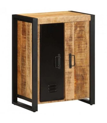 vidaXL Sideboard 55x35x70 cm Solid Rough Wood Mango — Colour: brown