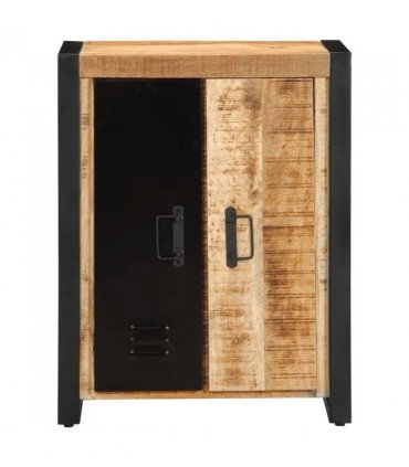 vidaXL Sideboard 55x35x70 cm Solid Rough Wood Mango — Colour: brown