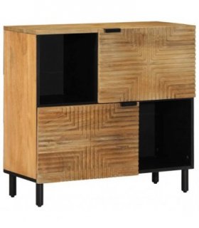 vidaXL Sideboard Brown 80x33x75 cm Solid Wood Mango