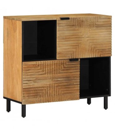 vidaXL Sideboard Brown 80x33x75 cm Solid Wood Mango