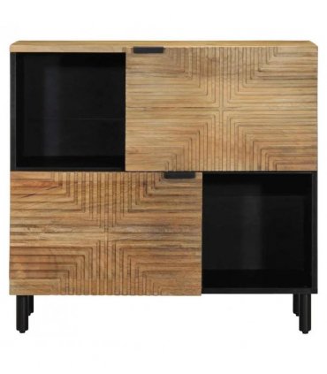 vidaXL Sideboard Brown 80x33x75 cm Solid Wood Mango