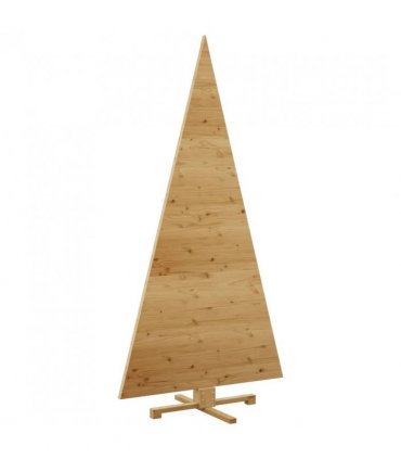 vidaXL Christmas Trees with Stand Brown 210 cm Solid pine wood — Colour: Brown finish