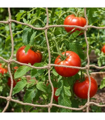 vidaXL Jute Plant Support Netting Natural 1 x 10 m 100% Tossa Jute