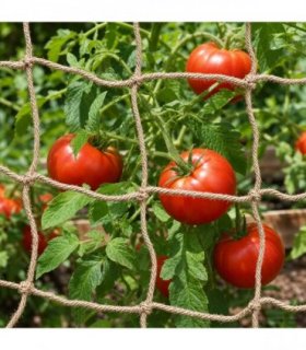 vidaXL Jute Plant Support Netting Natural 1 x 25 m 100% Tossa Jute
