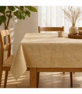 vidaXL Jute Tablecloth Natural 140 x 140 cm 100% Tossa Jute