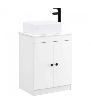 vidaXL Bathroom Furniture Set White Engineered Wood — V0672257628