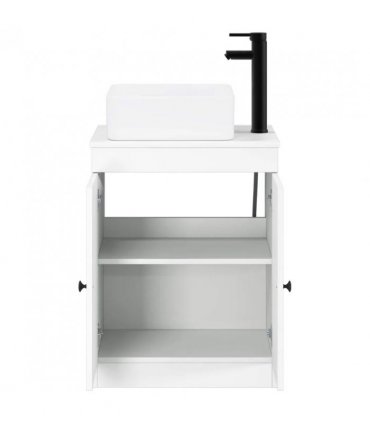 vidaXL Bathroom Furniture Set White Engineered Wood — V0672257628