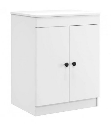 vidaXL Bathroom Furniture Set White Engineered Wood — V0672257628