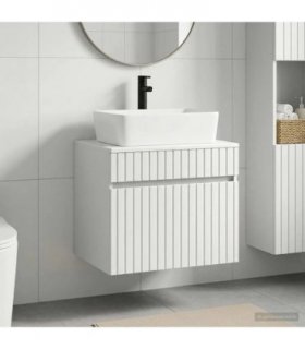 vidaXL Bathroom Furniture Set White Engineered Wood — V0672257663