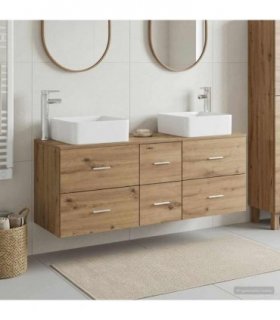 vidaXL Bathroom Cabinet Set 3 pcs Artisan Oak 49.5 x 41 x 63 cm — V0672257969