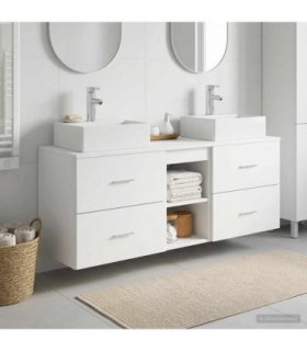vidaXL Bathroom Cabinet Set 3 pcs White 49.5 x 41 x 62.5 cm — V0672257975