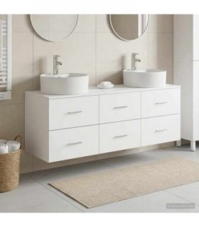 vidaXL Bathroom Cabinet Set 3 pcs White 62.5 x 44.5 x 50 cm