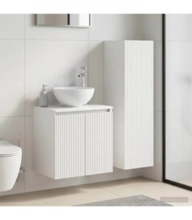 vidaXL Bathroom Furniture Set 2 pcs White 33 x 34.5 x 100 cm — V0672258242
