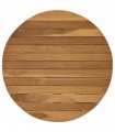 vidaXL Table Top Ø 50 x 3.5 Round Solid Teak Wood Natural — Size: Ø 50 cm