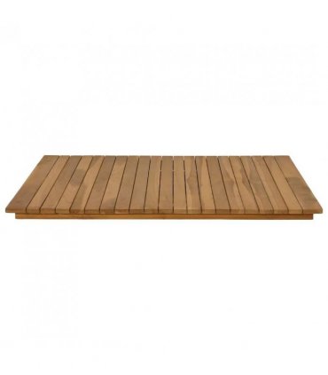 vidaXL Table Top 80 x 80 x 3.5 cm Square Solid Teak Wood Natural — Size: 80 x 80 cm