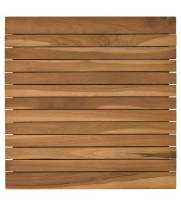 vidaXL Table Top 50 x 50 x 3.5 cm Square Solid Teak Wood Natural — Size: 50 x 50 cm