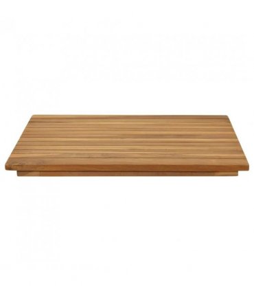 vidaXL Table Top 50 x 50 x 3.5 cm Square Solid Teak Wood Natural — Size: 50 x 50 cm