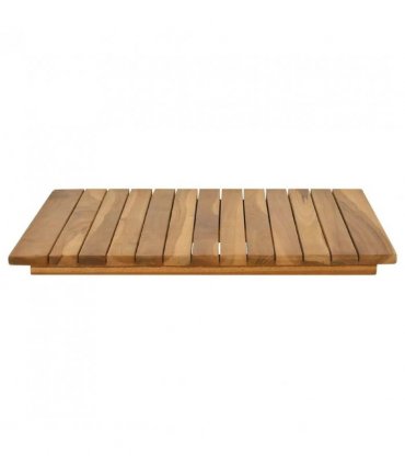 vidaXL Table Top 50 x 50 x 3.5 cm Square Solid Teak Wood Natural — Size: 50 x 50 cm