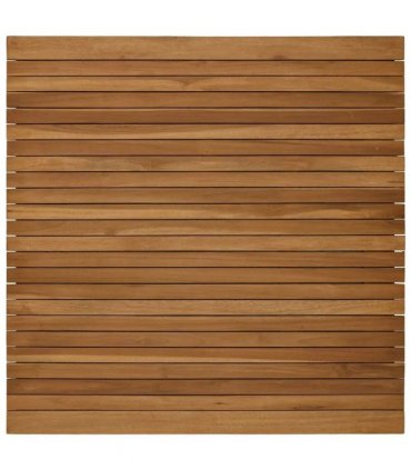 vidaXL Table Top 90 x 90 x 3.5 cm Square Solid Teak Wood Natural — Size: 90 x 90 cm
