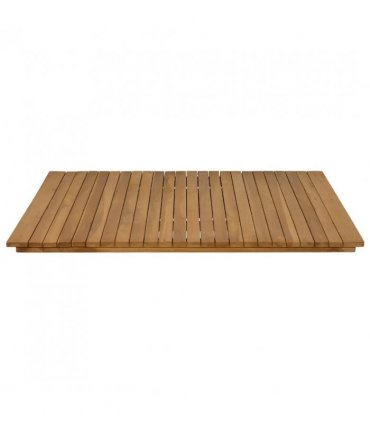 vidaXL Table Top 90 x 90 x 3.5 cm Square Solid Teak Wood Natural — Size: 90 x 90 cm