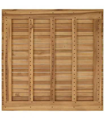 vidaXL Table Top 90 x 90 x 3.5 cm Square Solid Teak Wood Natural — Size: 90 x 90 cm