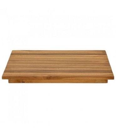 vidaXL Table Top 40 x 40 x 3.5 cm Square Solid Teak Wood Natural — Size: 40 x 40 cm