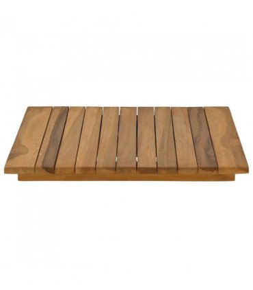 vidaXL Table Top 40 x 40 x 3.5 cm Square Solid Teak Wood Natural — Size: 40 x 40 cm